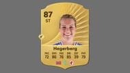 Ada Hegerberg is a popular female striker with high heading accuracy (Image via EA Sports)